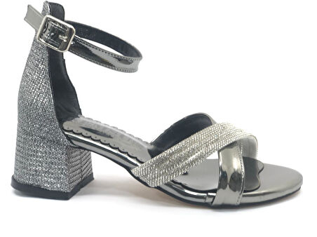 İremsu 2727 Kız Çocuk Abiye Taşlı Topuklu Ayakkabı