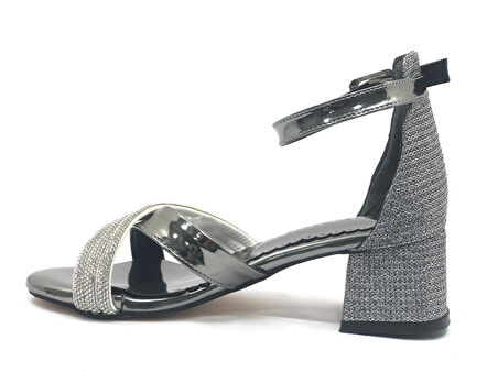 İremsu 2727 Kız Çocuk Abiye Taşlı Topuklu Ayakkabı