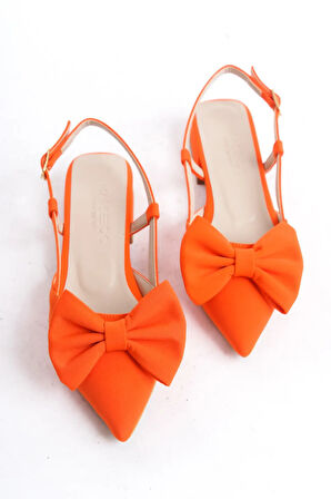 Feles Kurdela Detaylı Arkası Açık Kadın Babet Ayakkabı