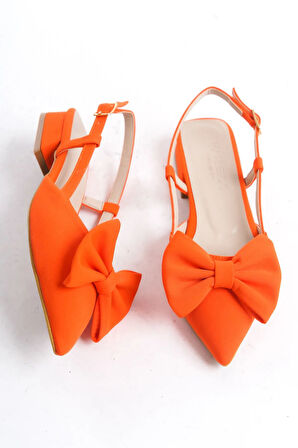 Feles Kurdela Detaylı Arkası Açık Kadın Babet Ayakkabı