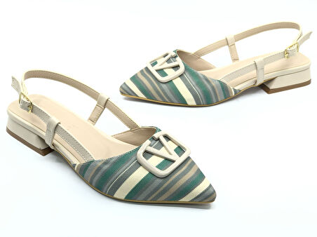 Feles 01-902 V Toka Kadın Babet Ayakkabı