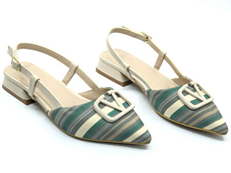 Feles 01-902 V Toka Kadın Babet Ayakkabı