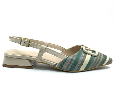 Feles 01-902 V Toka Kadın Babet Ayakkabı