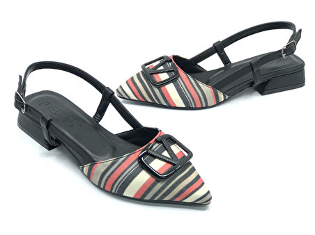 Feles 01-902 V Toka Kadın Babet Ayakkabı