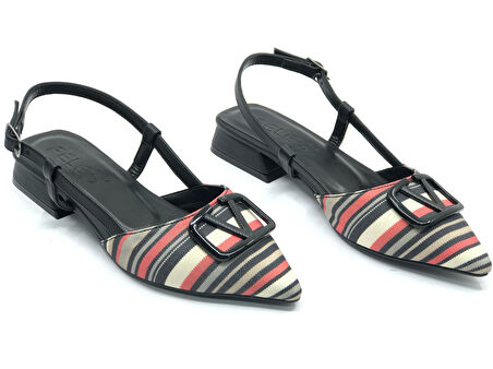 Feles 01-902 V Toka Kadın Babet Ayakkabı