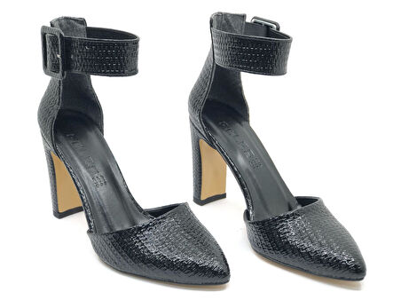 Feles Bilek Detaylı Stiletto Kadın Topuklu Ayakkabı