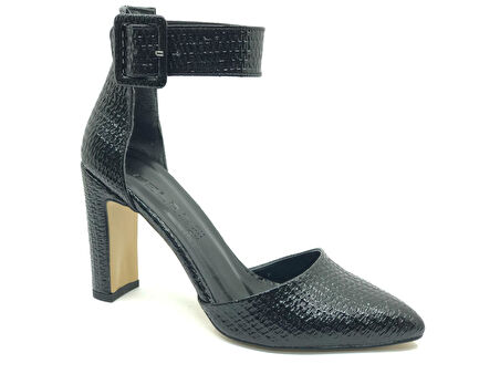 Feles Bilek Detaylı Stiletto Kadın Topuklu Ayakkabı