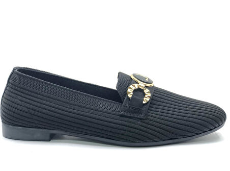 Marry Pace 883175 Toka Detaylı Triko Kadın Babet Ayakkabı