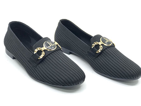 Marry Pace 883175 Toka Detaylı Triko Kadın Babet Ayakkabı