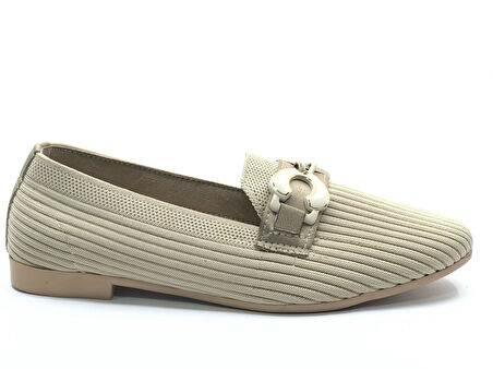 Marry Pace 883170 Toka Detaylı Triko Kadın Babet Ayakkabı