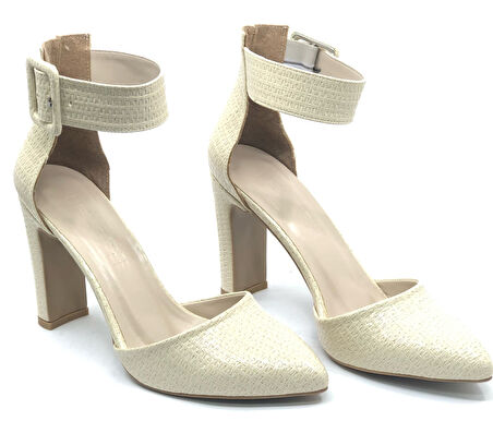 Feles Bilek Detaylı Stiletto Kadın Topuklu Ayakkabı