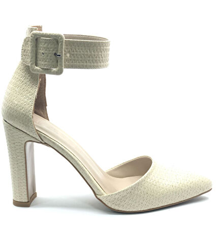 Feles Bilek Detaylı Stiletto Kadın Topuklu Ayakkabı