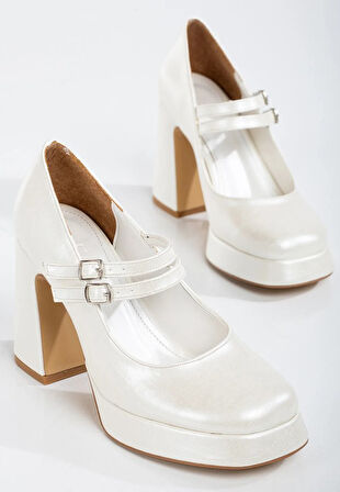 Feles Gidi Jane Platform Topuk Kadın Klasik Topuklu Ayakkabı