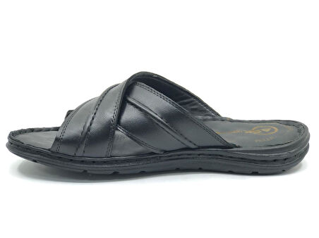 Asker 1922-25 %100 Hakiki Deri Erkek Full Ortapedik Terlik