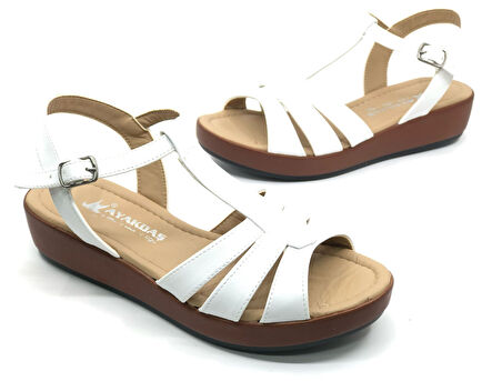 Ayakdaş 1040 Kadın Düz Taban Sandalet