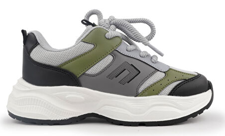 Cool Birian Bağcık Görünümlü Cırt Cırtlı Sneaker Ortopedik Çocuk Spor Ayakkabı