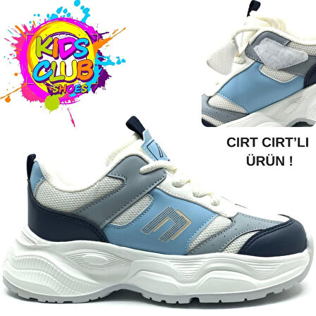 Cool Birian Bağcık Görünümlü Cırt Cırtlı Sneaker Ortopedik Çocuk Spor Ayakkabı