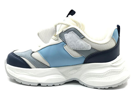 Cool Birian Bağcık Görünümlü Cırt Cırtlı Sneaker Ortopedik Çocuk Spor Ayakkabı