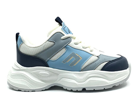 Cool Birian Bağcık Görünümlü Cırt Cırtlı Sneaker Ortopedik Çocuk Spor Ayakkabı