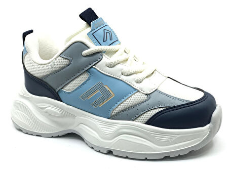 Cool Birian Bağcık Görünümlü Cırt Cırtlı Sneaker Ortopedik Çocuk Spor Ayakkabı