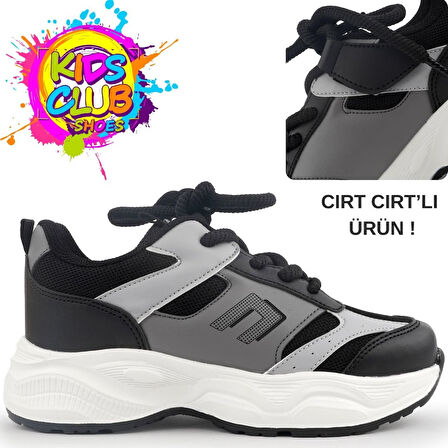 Cool Birian Bağcık Görünümlü Cırt Cırtlı Sneaker Ortopedik Çocuk Spor Ayakkabı