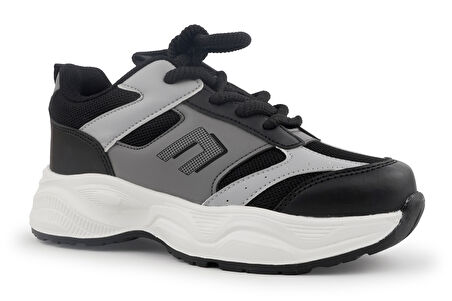 Cool Birian Bağcık Görünümlü Cırt Cırtlı Sneaker Ortopedik Çocuk Spor Ayakkabı