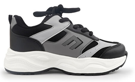 Cool Birian Bağcık Görünümlü Cırt Cırtlı Sneaker Ortopedik Çocuk Spor Ayakkabı