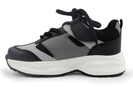 Cool Birian Bağcık Görünümlü Cırt Cırtlı Sneaker Ortopedik Çocuk Spor Ayakkabı