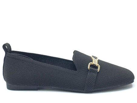 Feles Tiriko Küt Burun Toka Detaylı Kadın Babet Ayakkabı