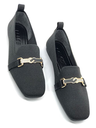 Feles Tiriko Küt Burun Toka Detaylı Kadın Babet Ayakkabı