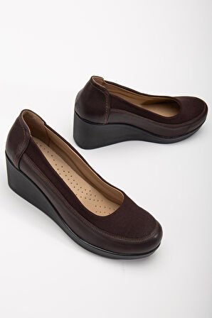 Ayakdaş 353 Kadın Dolgu Topuk Klasik Ayakkabı