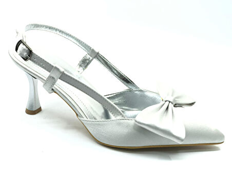 Mehtap Kurdela Detaylı Arkası Açık Stiletto Kadın Topuklu Ayakkabı