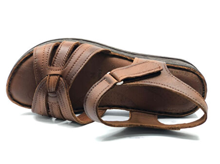 Kocamanlar 8712 Hakiki Deri Comfort Ortopedik Kadın Sandalet