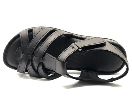 Kocamanlar 8714 Hakiki Deri Comfort Ortopedik Kadın Sandalet