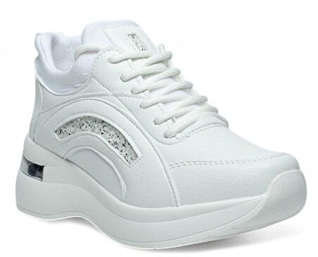 Kocamanlar 321 Cilt Gizli Topuklu Taban Sneaker Kadın Spor Ayakkabı