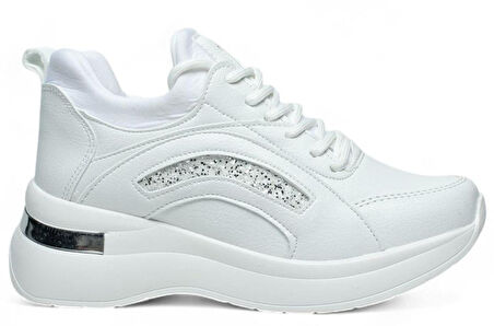 Kocamanlar 321 Cilt Gizli Topuklu Taban Sneaker Kadın Spor Ayakkabı