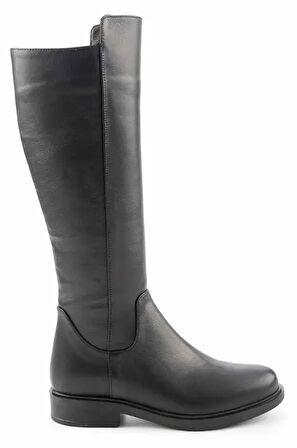 Ayakdaş Binici Düz Taban Hakiki Deri Kadın Çizme