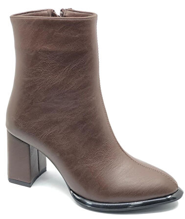 Feles Dikiş Detaylı Klasik Topuklu Kadın Bot