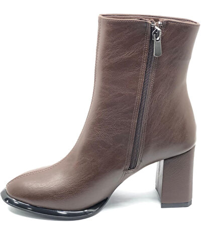 Feles Dikiş Detaylı Klasik Topuklu Kadın Bot