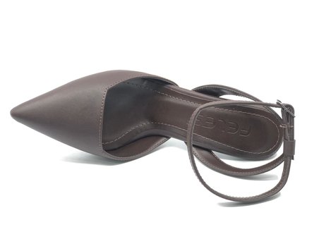 Feles Arkası Açık Stiletto Kadın Topuklu Ayakkabı
