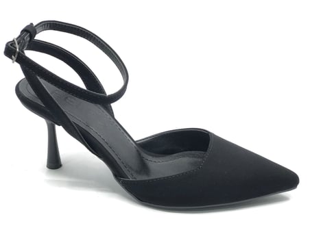 Feles Arkası Açık Stiletto Kadın Topuklu Ayakkabı