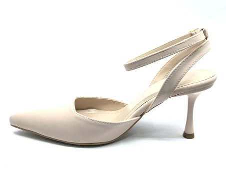 Feles Arkası Açık Stiletto Kadın Topuklu Ayakkabı
