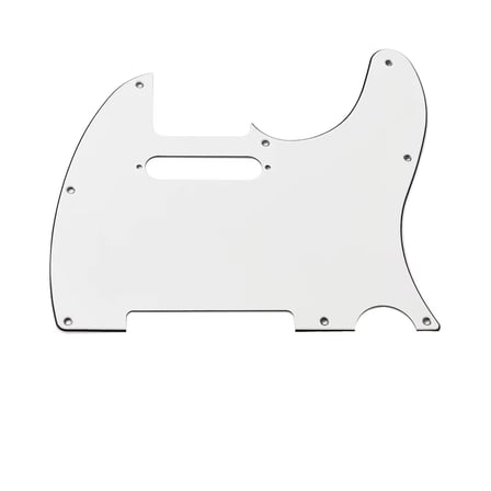 Kul Concept Telecaster Elektro Gitar Pickguard 8 Delikli Düz Beyaz
