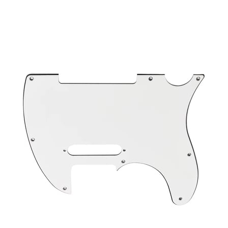 Kul Concept Telecaster Elektro Gitar Pickguard 8 Delikli Düz Beyaz