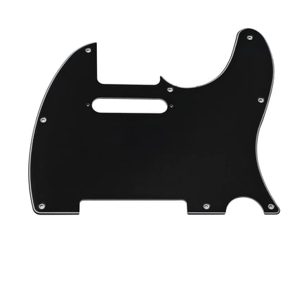 Kul Concept Telecaster Uyumlu Elektro Gitar Pickguard 8 Delikli Düz Siyah