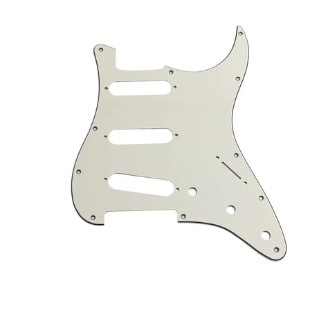 Kul Concept Stratocaster Elektro Gitar Pickguard 3 Katmanlı 11 Delikli SSS Beyaz