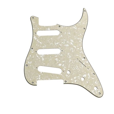 Kul Concept Stratocaster Pickguard 3 Katmanlı 11 Delikli Krem Sedef Desenli