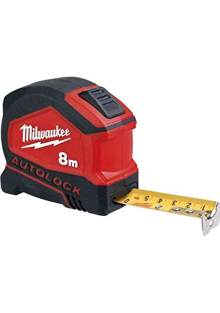 Milwaukee Ağır Hizmet Tipi Autolock Şerit Metre 8m - 4932464664