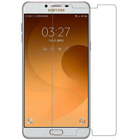Samsung Galaxy C9 Temperli Kırılmaz Cam Ekran Koruyucu