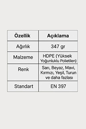 HDPE Baret EN 397 Standart İş Güvenliği Kaskı Kb580 Karam Vidalı